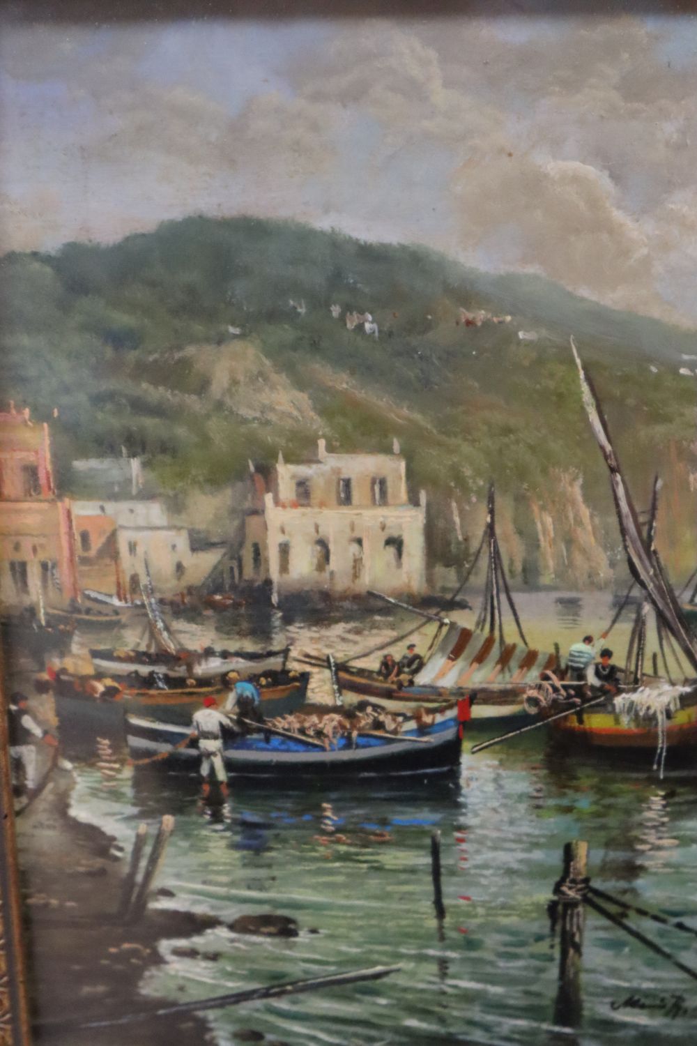 Mario R. Allegretti (b. 1945), oil on panel, Tavoletta, signed, with gallery certification, 23 x 17cm